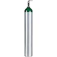 Medical Oxygen Cylinder with CGA870 Toggle Valve - E Size 24.1 cf. (ME), Aluminum Green