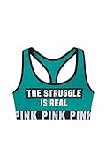 Victoria's Secret Women's PINK Cotton Bra Top Small The Struggle is Real