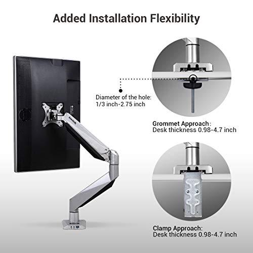 Loctek Monitor Mount Heavy Duty Single LCD Arm Stand Desk Mount