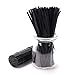 Sago Brothers Twist Ties 500 Pcs Reusable and Durable Plastic Black Bread Ties 5 Inches