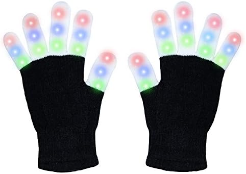Gicon Led gloves finger lights toys for Party Christmas Halloween Valentine's Day
