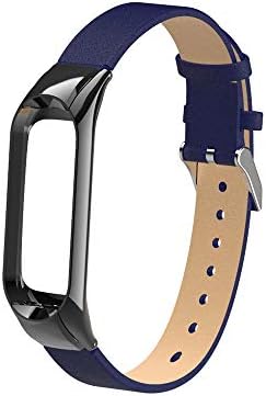 Replacement Miband 3 Band,Replacement Bracelet Wristband Leather Band Strap +Frame for Xiaomi Mi Band 3