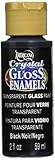 DecoArt Americana Crystal Gloss Enamel Paint, 2-Ounce, Black