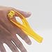 MACHEE Home Clear Orange Double Rubber Roller Massage Joints Finger Massager