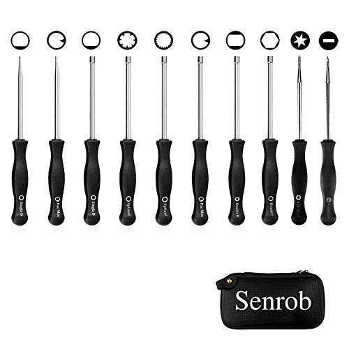 Senrob Carburetor Adjustment Tool Kit 10 Pcs, Tune-up Adjusting Tool for Common 2 Cycle Carburetor Engine (10 Screwdrivers with Case)