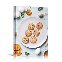 Canvas Wall Art Dessert Farmhouse/Country Food Fun Kitchen Multicolor Photography Spices - 12x18 inches