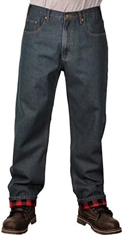 Outback Rider Men's Flannel Lined Relaxed Fit Jeans, Vintage , Size 40x32