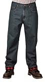Outback Rider Men's Vintage Indigo Flannel Lined Relaxed Fit Jeans