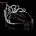 Frcolor Birthday Tiara Rhinestone Crown Birthday Headband Headwear Exchengeable Numbers with Comb Pin for Wedding Bride Bridesmaid