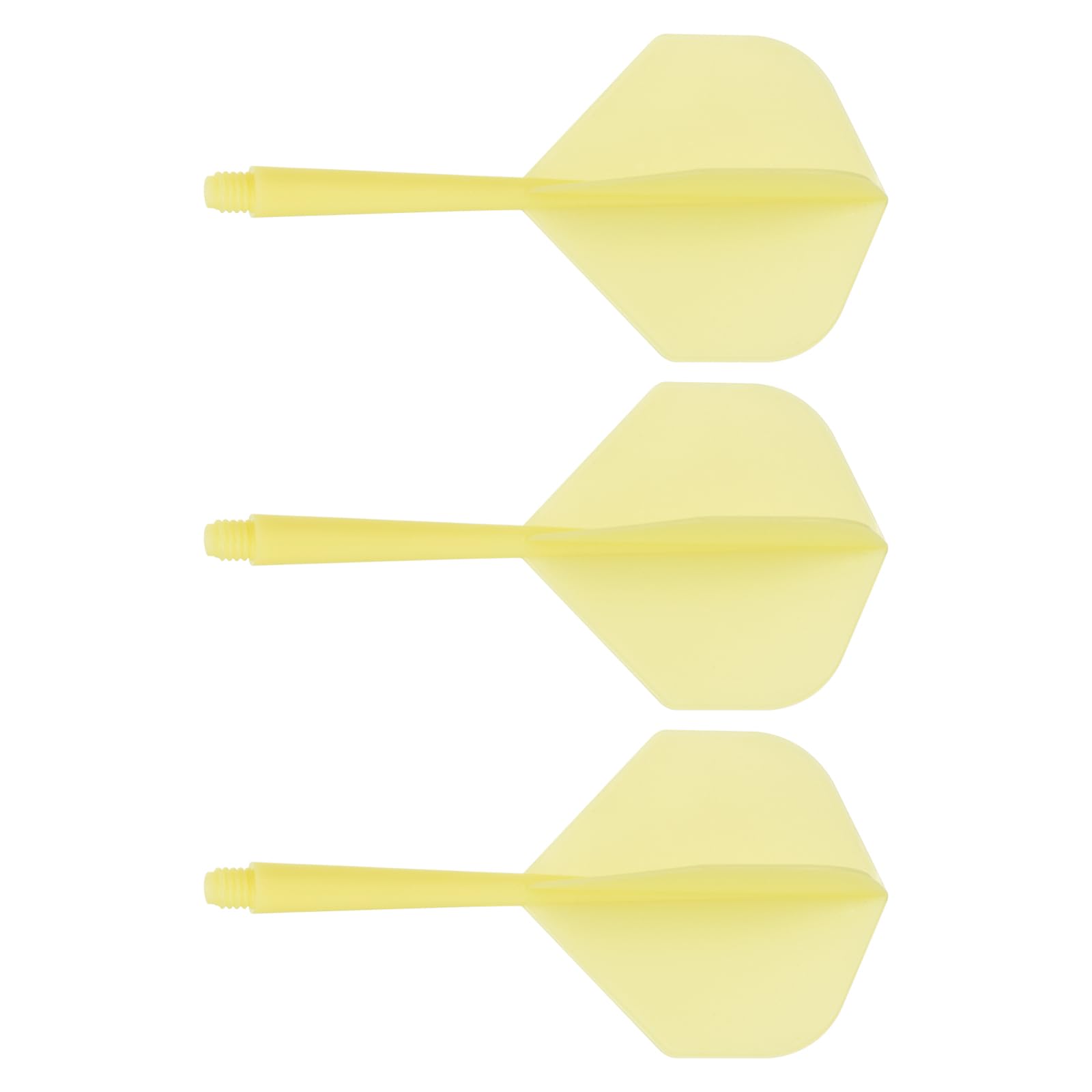 YOKIVE 3 Pcs Integrated Dart Shaft Flights, Indoor Outdoor Lightweight Darts Flights Set | Home, Club, Camping (Yellow)
