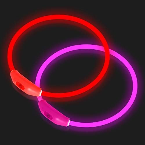 NOVKIN 2-Pack LED Dog Collar