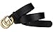 Fashion Black Instagram hot Leather Belt (Old Gold, 100CM 28-30)