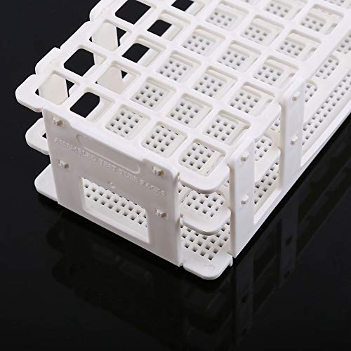 Plastic Test Tube Rack - Clear Test Tube Set,3 Layers Lab Test Tube Rack Holder for 16mm Tubes,60 Holes (1Pc)