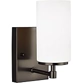 Generation Lighting 1-Light Alturas Contemporary Bath Fixture Wall Lamp Brushed Oil Rubbed Bronze 4124601-778 | Bathroom Ligh