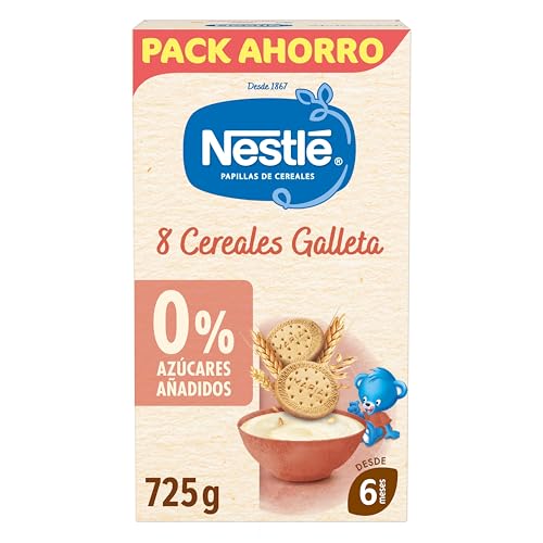 Nestle Papilla 8 Cereales con Galleta, 725 g