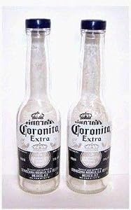 Image of Corona Salt and Pepper Shakers (1 Pair of 7oz Coronita Extra Bottles and Caps) by Corona