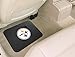 FANMATS 9998 Pittsburgh Steelers Back Row Utility Car Mat - 1 Piece - 14in. x 17in., All Weather Protection, Universal Fit, Molded Team Logo