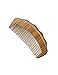 Hawkeye Natural Green Sandalwood Handmade Portable Wood Hair Comb,beard Comb,mustache Comb (Half Moon)