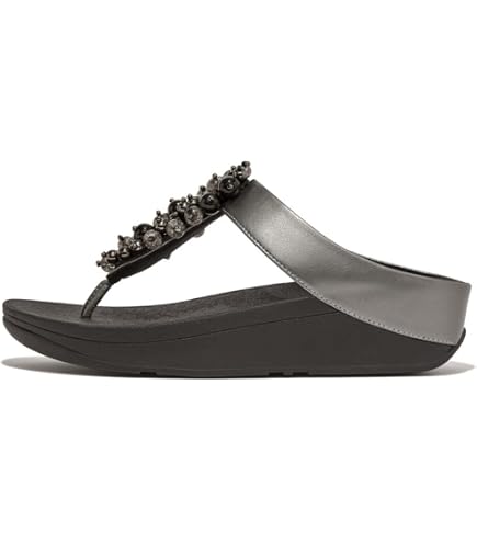 Amazon.com | FitFlop Womens Glitterball Toe Post Flip Flop Shoes
