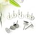 Refaxi®100pc Multi-functions Silver Plated Steel Flat Pad Earring Post Stud Jewelry Findings DIY 6mm New Creativity