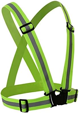 cool nik Reflective Vest for Men and Women Multi-Color Fully Adjustable Multi-Purpose Safety Reflector Gear for Running Cycling Walking