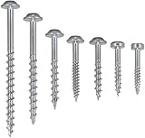 Trend Pocket Hole Screws 850 Assorted Zinc Coated Square Drive PH/SCW/PK1 view 4