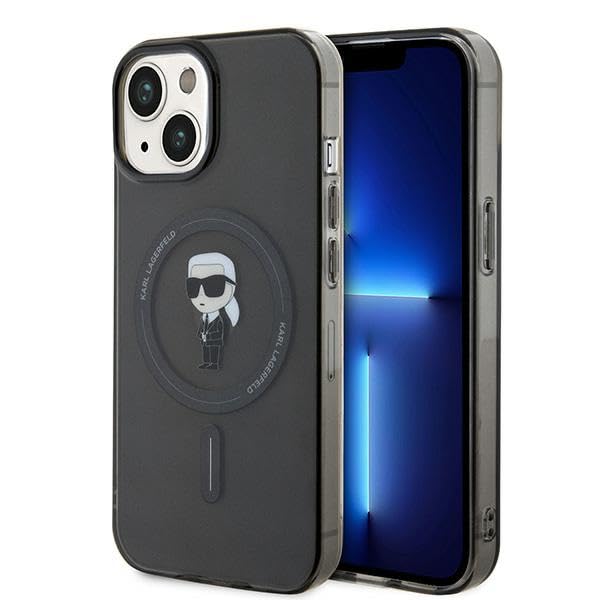 KARL LAGERFELD KLHMP15SHFCKNOK Case for iPhone 15 6.1 Inch Black IML Ikonik