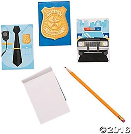 Popcandy Police Party Notpads Police Cops S.W.A.T (Lot Of 12 Notepads)Unique New