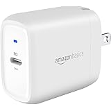Amazon Basics 20W One-Port USB-C Wall Charger with Power Delivery PD for Tablets & Phones (iPhone 14/13/12/11/X, iPad, Samsun