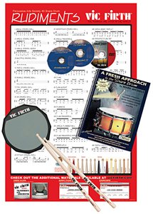 Vic Firth Fresh Approach Starter Pack (includes SD1, Practice Pad )