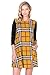 HerShe Women's 3/4 Sleeve Print Side Pocket A-Line Comfy Casual Tunic Dress