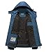 Spmor Men's Outdoor Sports Hooded Windproof Jacket Waterproof Rain Coat