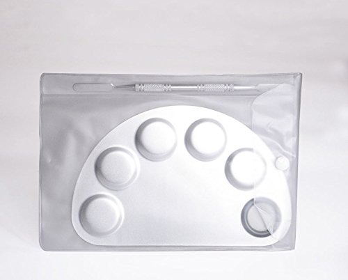 image for no!no! 2Pcs Stainless Steel Cosmetic Makeup Palette Spatula Tool for N