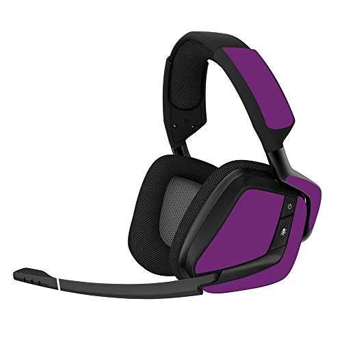 MightySkins Skin Compatible with Corsair Void Pro Gaming Headset - Solid Purple…
