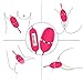 USB Bullet Egg Vibrator,LUV-SPOT Multi-Speed Powerful Waterproof Wand Massager Control Vibrating Stimulator Vaginal Kegal Balls for Women or Couple (Red)