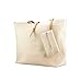 GEARONIC TM Korean Lady Women PU Leather Shoulder Handbag Shoulder Bag Beige