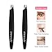 Slant Tweezers, ETEREAUTY Stainless Steel Precision Tweezers for Ingrown Hair, Eyebrow and Hair Remover 2 Pieces