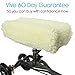 Vive Mobility Knee Walker Pad Cover - Plush Synthetic Faux Sheepskin Scooter Cushion - Accessory for Knee Roller - Leg Cart Improves Comfort During Injury (Off-White)