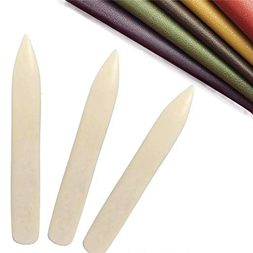 ZHONGJIUYUAN 1 Piece Genuine Bone Folder Creaser Scoring Folding Creasing Paper Leather Craft Tools 6inch
