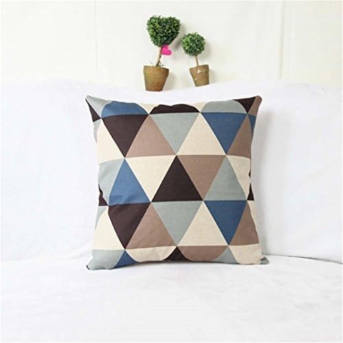 3D Pillowcase Paisley Pillow Case Bohemian Geometric Pillowcase Cotton Linen Ethnic Pillow Cover Bedroom 18X18 Inches Throw Pillows 3 45x45cm