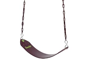 Swurfer Tree Outdoor Swing Set Swings – Playground Swing Seat Replacement, Swing Set Accessories, Easy Installation, Comfortable Heavy Duty Rubber Coated Chains, Weather Resistant, Ages 4 and Up
