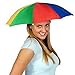 Crazy Cart Umbrella hat Protect Your Head for Fishing Beach Golf Party for Adults (Colorful)