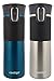 Contigo AUTOSEAL Vacuum Insulated, Stainless Steel Travel Mug, 2 Pack - Keeps Drinks Hot and Cold, Autoseal Button Prevents Spills - No-Slip Comfort Grip - Biscay Bay/ Stainless Steel - 16 Ounces