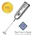 DELUXE STAINLESS STEEL MILK FROTHER - Best Handheld Milk Frother - Coffee Latte & Cappucino - Perfect Creamy Milk In Seconds - All Stainless Steel Construction - FULL Peace Of Mind Guarantee
