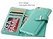 iPhone 6/6S Wallet Case with Magnetic Detachable Slim Case and Back Zipper Pocket for Changes&Removable Wristlet, Made with Premium Faux Leather in Green-By Weforever
