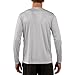 Vapor Apparel Men's Outdoor UPF 50+ Long Sleeve T-Shirt, UV Sun Protection for Fishing, Running, Hiking, M, Pearl Grey