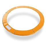 Exacme Trampoline Replacement Safety Pad Frame Spring Orange Color Round Cover 10-16 FT Pad
