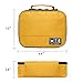 BAGSMART Electronics Travel Organizer Bag Hard Drive Case for Various USB, Phone, Cable, Charger, Yellow