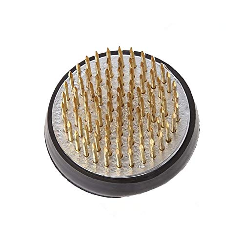 UUsave Ikebana Kenzan Flower Frog Round Flower Arranging Frog Spiky Frog Fixed Tools Art Floral Arrangement Japanese Pin Holder (Diameter 1-3/5"/40mm) - Thumbnail 4