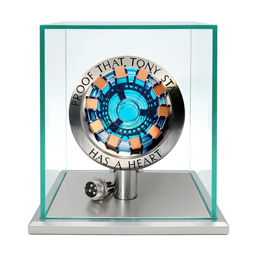 Lonyiabbi Luz LED ARC Reactor, Vitrina Coleccionable de Ciencia Ficción | Regalo coleccionable para hombres, iluminación ambiental USB, control por toque, modos de luz fija y respiración